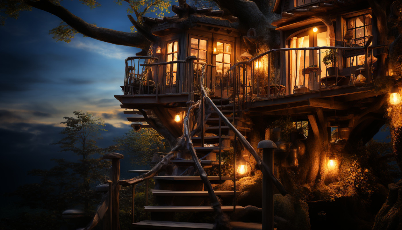 Casas del árbol, una noche entre las estrellas